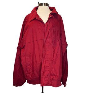 Vintage Field FG Gear Jacket Size XXLT Red Long Sleeve Collar Zip w Snaps